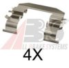 OJD 1091708 Accessory Kit, disc brake pads